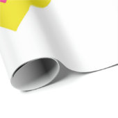 ピンクと黄色のひし形 ラッピングペーパー (ロールコーナー)