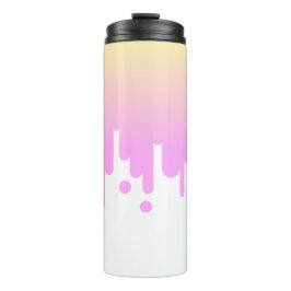 ピンクと黄色のグラデーションの垂れ下がり タンブラー