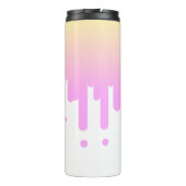 ピンクと黄色のグラデーションの垂れ下がり タンブラー (裏面)