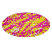 ピンクと黄色のスパッタ カッティングボード (角)