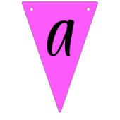 ピンクと黄色のハッピーバースデー バンティングフラッグ (第3の旗)