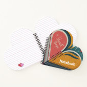 ピンクと黄色のハートスパイラル ノートブック (内部)