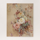 ピンクと黄色のバラ – フランツ・ビショフ ジグソーパズル (縦)