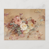 ピンクと黄色のバラ – フランツ・ビショフ ポストカード (正面)