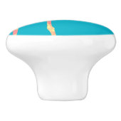 ピンクと黄色のパイナップルフラミンゴセラミックノブ セラミックノブ (側面)