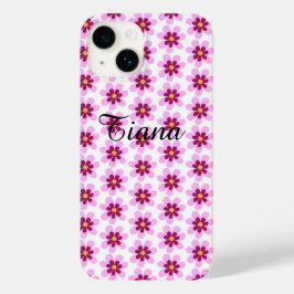 ピンクと黄色のフローラ花 Case-Mate iPhone 14ケース