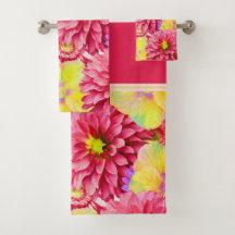 ピンクと黄色のフローラ