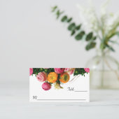 ピンクと黄色のフローラ-座席表 プレイスカード (スタンド正面)