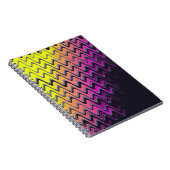 ピンクと黄色のホラー波 ノートブック (右側)
