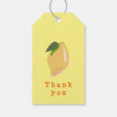 ピンクと黄色のレモン両面ありがとう ギフトタグ (裏面)