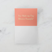 ピンクと黄色のローズウォーターのカラーフローラ サンキューカード (内部)