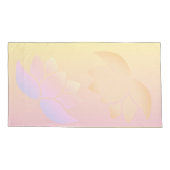 ピンクと黄色のロータスフェード 枕カバー (裏面)