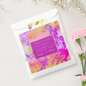 ピンクと黄色のヴィンテージフローラ フェイバーバッグ (封をした状態)