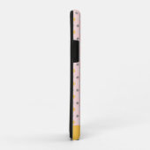 ピンクと黄色の可愛い星パーソナライズされた形 Case-Mate iPhoneケース (裏面/右)