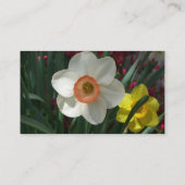 ピンクと黄色の春の花 名刺 (裏面)