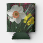 ピンクと黄色の春の花 缶クーラー (正面)