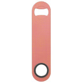 ピンクと黄色の水玉模様 スピード栓抜き (正面)