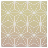 ピンクと黄色の浅葉（大規模） ファブリック (見本)