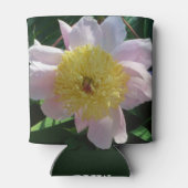 ピンクと黄色の牡丹美しいフローラ 缶クーラー (裏面)