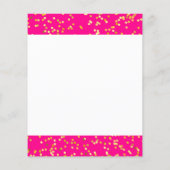 ピンクと黄色の紙シート (裏面)