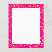 ピンクと黄色の紙シート (正面)