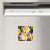 ピンクと黄色の花のマグネット マグネット (インサイチュ (食洗機))