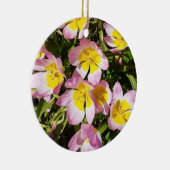 ピンクと黄色の花セラミックオーナメント セラミックオーナメント (右)