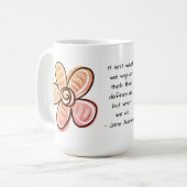 ピンクと黄色の花マグカップ コーヒーマグカップ (正面左)