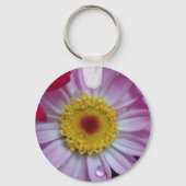 ピンクと黄色の花 キーホルダー (裏面)