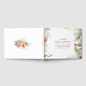 ピンクと黄色の花 ゲストブック (全面)