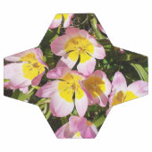 ピンクと黄色の花 サッカーボール (フラット)