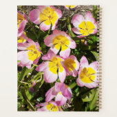 ピンクと黄色の花 プランナー手帳 (裏面)