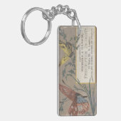 ピンクと黄色の蝶エフエマキーチェーン キーホルダー (正面左)