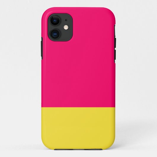 ピンクと黄色のiPhoneケース Case-Mate iPhoneケース (裏面)