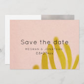 ピンクと黄色 |写真 セーブザデート (正面/裏面)