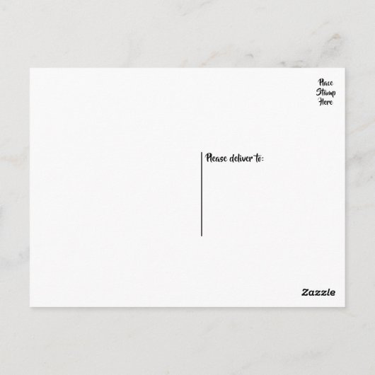 ピンクと黒ありがとうハート結婚式パーティー ポストカード (裏面)