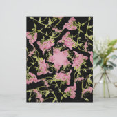 ピンクと黒のアキレアスクラップブック紙 (スタンド正面)