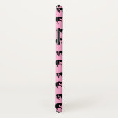 ピンクと黒のウマのスカーフ Case-Mate iPhoneケース (裏面/右)