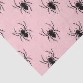 ピンクと黒のクモ 薄葉紙 (詳細)