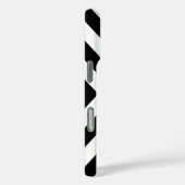 ピンクと黒のシェブロン模様 Case-Mate iPhoneケース (裏面 / 右)