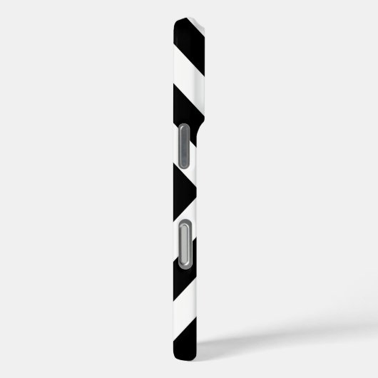 ピンクと黒のシェブロン模様 Case-Mate iPhoneケース (裏面 / 右)