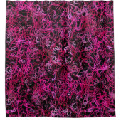 ピンクと黒のシャワーカーテン シャワーカーテン (正面)