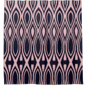 ピンクと黒のシャワーカーテン シャワーカーテン (正面)