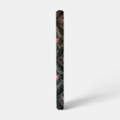 ピンクと黒のジュエルアイデザイン SAMSUNG GALAXYケース (左側面)