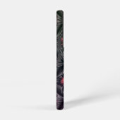 ピンクと黒のジュエルアイデザイン SAMSUNG GALAXYケース (右側面)