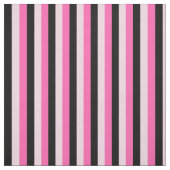 ピンクと黒のストライプ ファブリック (見本)