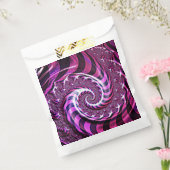 ピンクと黒のスパイラルイリュージョンのバッグ フェイバーバッグ (封をした状態)