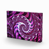 ピンクと黒のスパイラルイリュージョン フォトブロック (右)