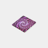 ピンクと黒のスパイラルイリュージョン ポストイット (アングル)