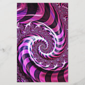 ピンクと黒のスパイラル紙シート (正面)